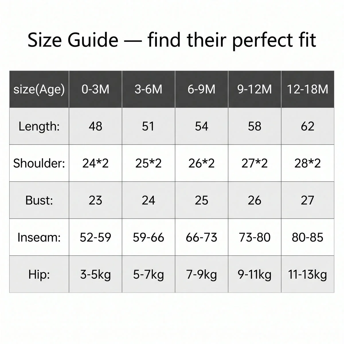 Size guide